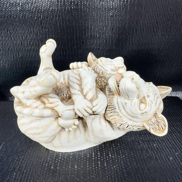 1993 Harmony Kingdom Pride And Joy Tiger and Cub Trinket Box Figurine Resin VTG - Picture 14 of 14